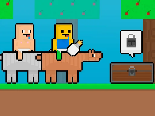 Baby Noob vs Baby Obby Horse