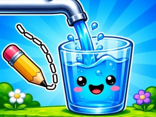 Water Flow Happy Glass